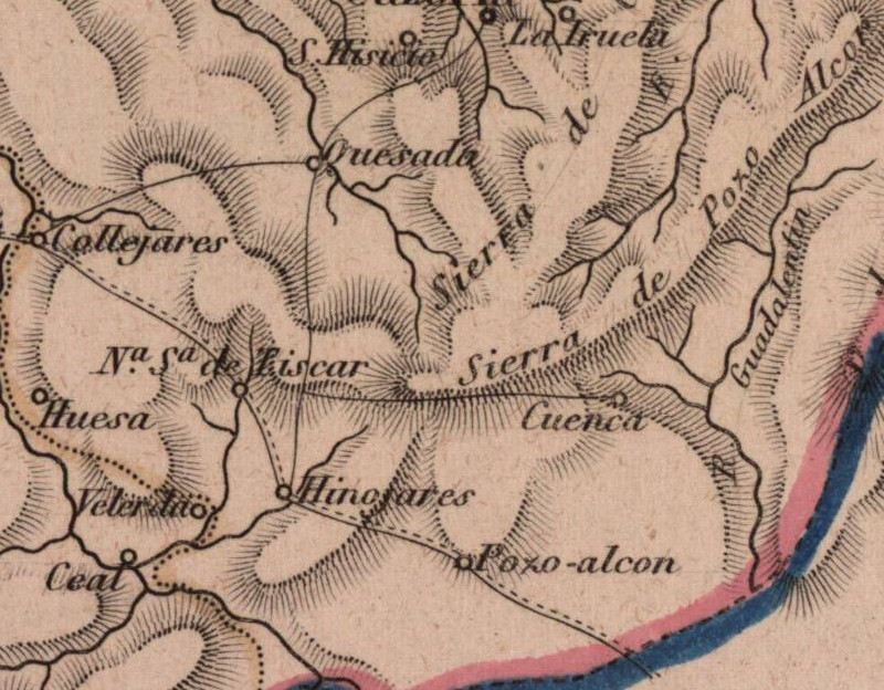Río Guadalentín - Río Guadalentín. Mapa 1862
