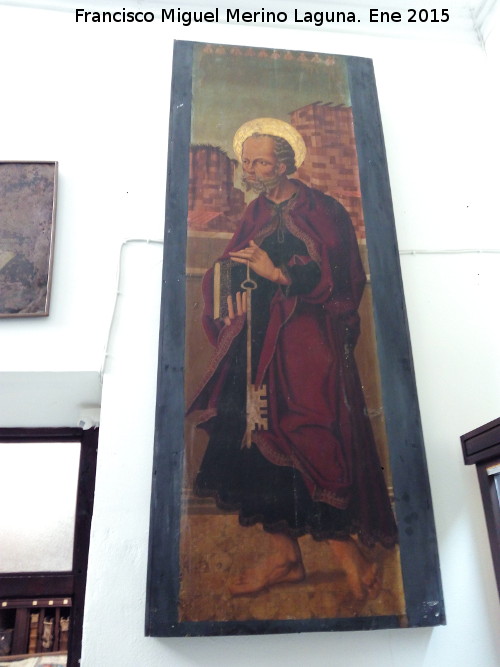 Catedral de Baeza. Museo - Catedral de Baeza. Museo. San Pedro finales siglo XV de Anonio Becerra padre del El Baezano pintor de cámara de Felipe II