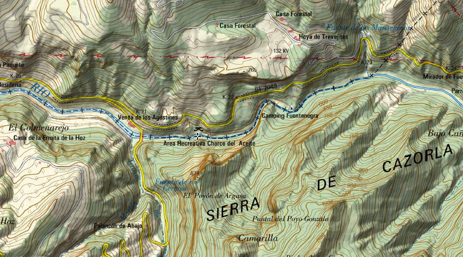 Área recreativa Charco de la Pringue - Área recreativa Charco de la Pringue. Mapa