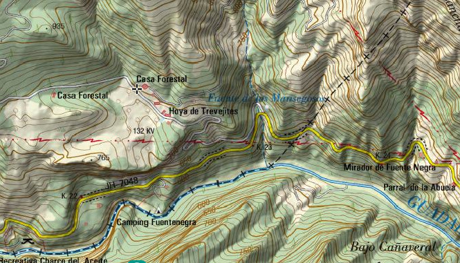 Casa Forestal de la Hoya de los Trevejites - Casa Forestal de la Hoya de los Trevejites. Mapa