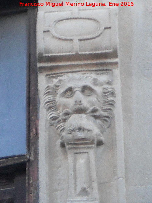 Casa de la Calle Nueva nº 26 - Casa de la Calle Nueva nº 26. Cabeza de león