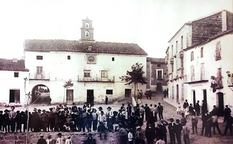 Plaza de la Villa - Plaza de la Villa. Foto antigua