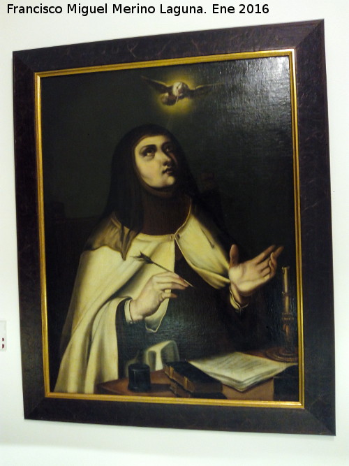 Convento de Ntra Sra del Carmen - Convento de Ntra Sra del Carmen. Santa Teresa. Anónimo siglo XIX. Museo de San Juan de la Cruz - Úbeda