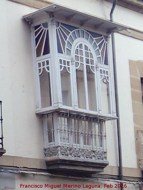 Casa de la Calle Ancha nº 12 - Casa de la Calle Ancha nº 12. Balcón cerrado