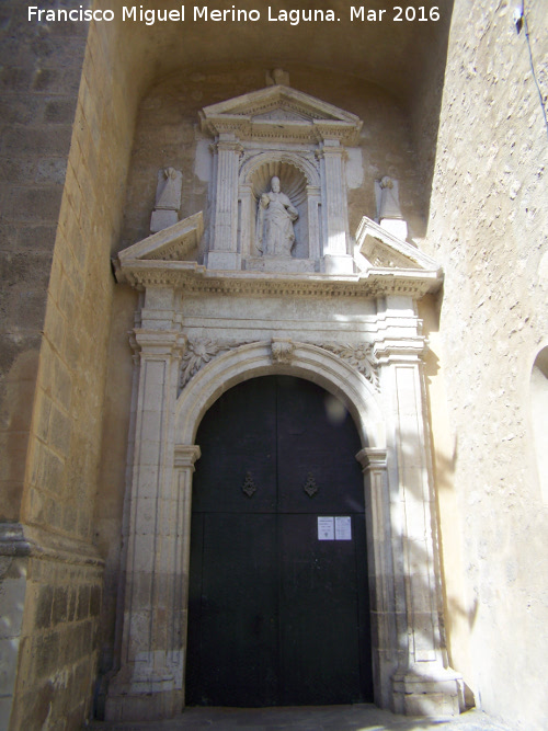 Colegiata de Santa María la Mayor - Colegiata de Santa María la Mayor. Portada lateral