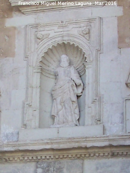 Colegiata de Santa María la Mayor - Colegiata de Santa María la Mayor. Hornacina