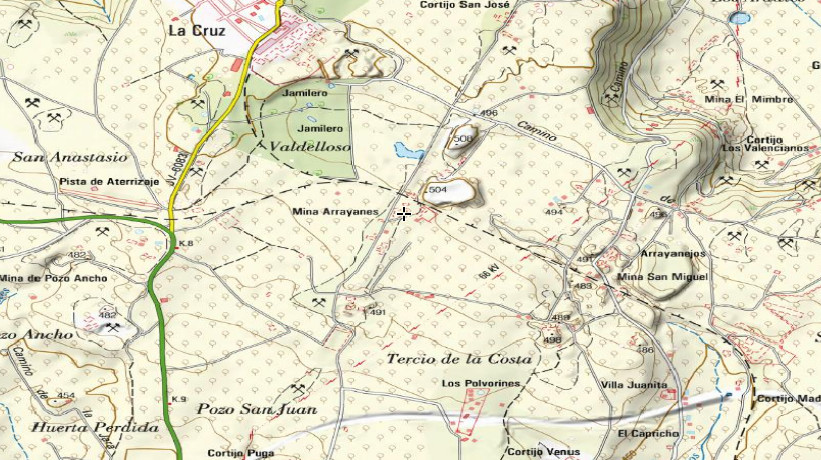 Pozo Restauración - Pozo Restauración. Mapa