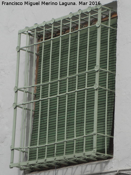 Casa de la Calle Ánimas nº 19 - Casa de la Calle Ánimas nº 19. Reja de rosetas
