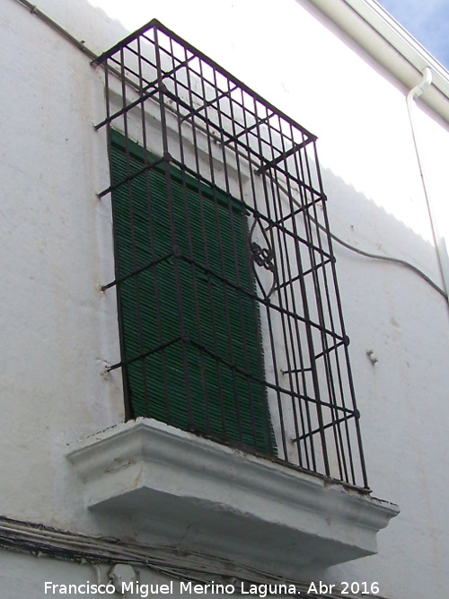 Casa de la Calle Martínez Montañés nº 17 - Casa de la Calle Martínez Montañés nº 17. Reja de rosetas