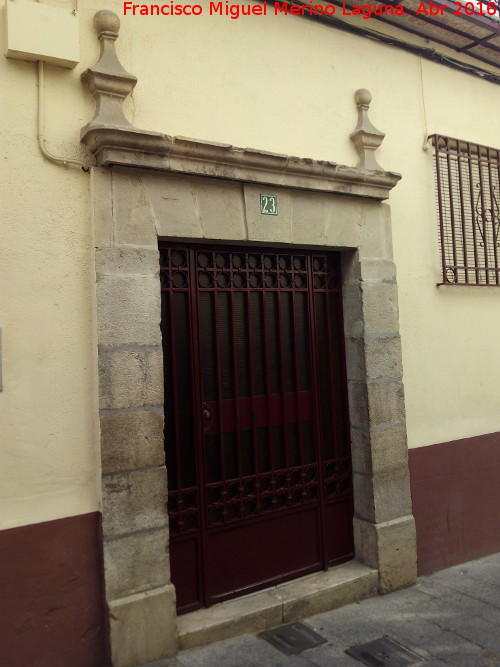 Casa de la Calle Espiga nº 23 - Casa de la Calle Espiga nº 23. Portada