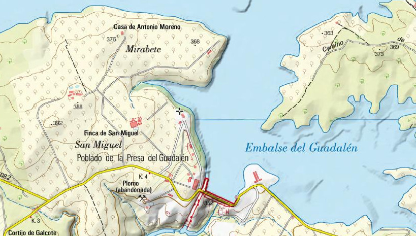 Casería del Guadalén - Casería del Guadalén. Mapa
