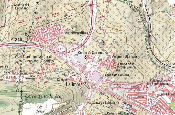 Casería de San Antonio - Casería de San Antonio. Mapa
