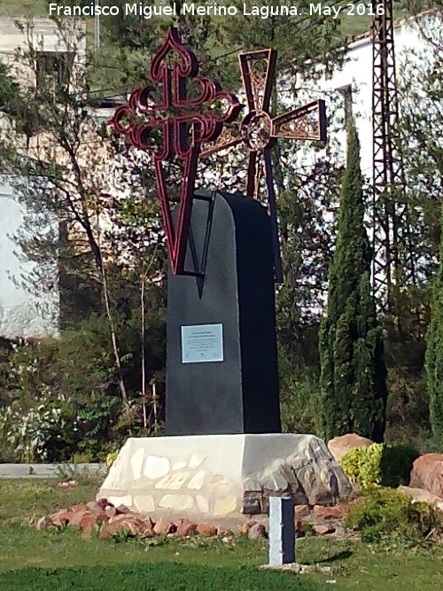 Monumento del Camino Mozárabe - Monumento del Camino Mozárabe. En la Rotonda de la Granja