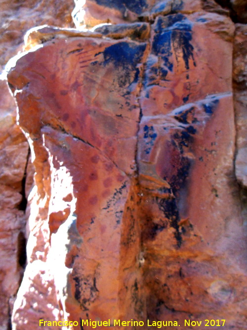 Pinturas rupestres del Abrigo del Guadalén I - Pinturas rupestres del Abrigo del Guadalén I. Panel
