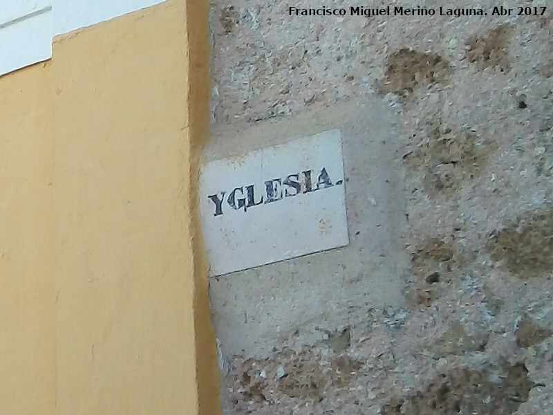 Iglesia Ntra Sra de la Asunción - Iglesia Ntra Sra de la Asunción. Cartela