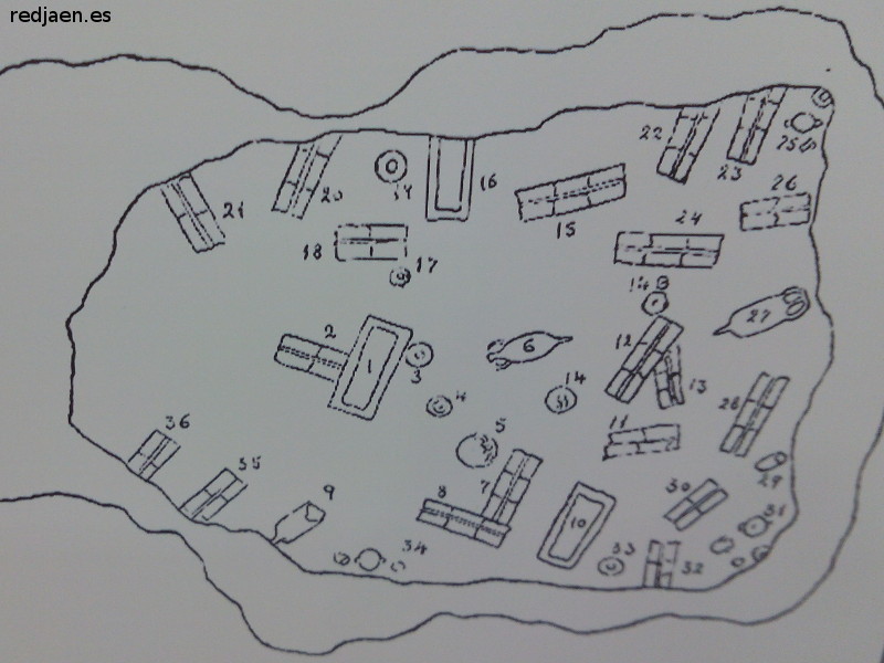Factora romana de Salazones y Necrpolis - Factora romana de Salazones y Necrpolis. Plano