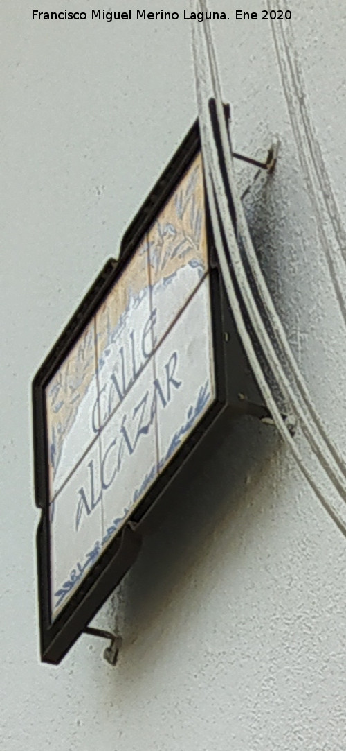 Calle Alc�zar - Calle Alc�zar. Placa