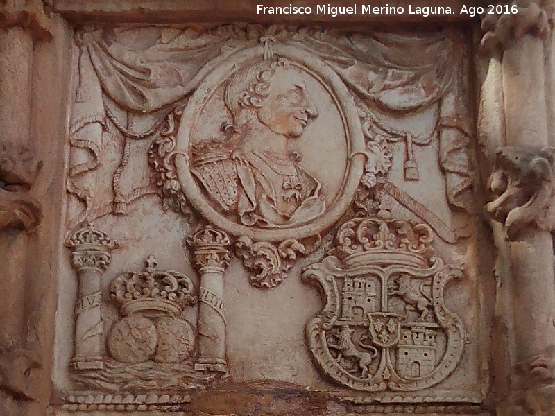 Torres de la Fundación - Torres de la Fundación. Panel de Carlos III