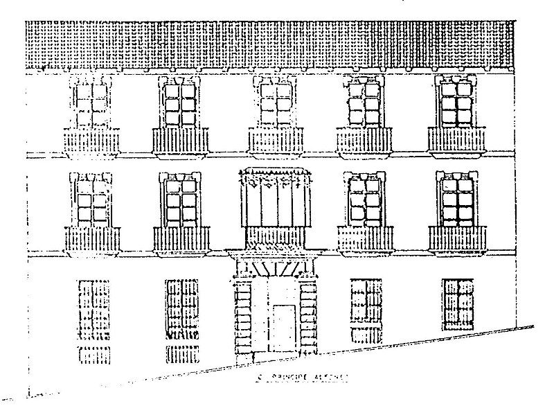 Casa de la Calle Príncipe Alfonso nº 8 - Casa de la Calle Príncipe Alfonso nº 8. Fachada