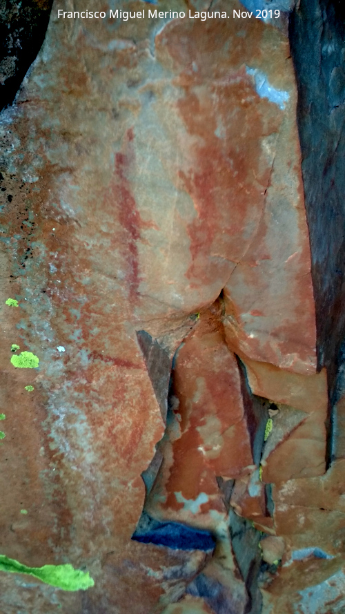 Pinturas rupestres del Arroyo del Chortal I - Pinturas rupestres del Arroyo del Chortal I. Parte del panel II
