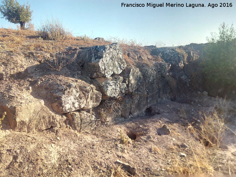 Fortín romano del Este de Cerro Largo - Fortín romano del Este de Cerro Largo. Muralla
