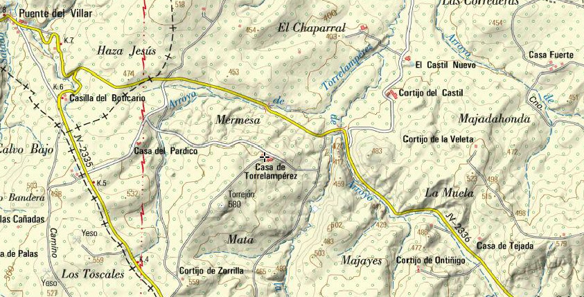 Cortijo Torrelampérez - Cortijo Torrelampérez. Mapa
