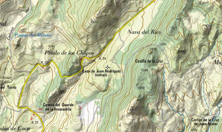 Cortijo de Juan Rodríguez - Cortijo de Juan Rodríguez. Mapa