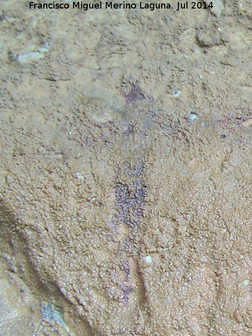 Pinturas rupestres del Abrigo de Vítor I - Pinturas rupestres del Abrigo de Vítor I. Antropomorfo en cruz