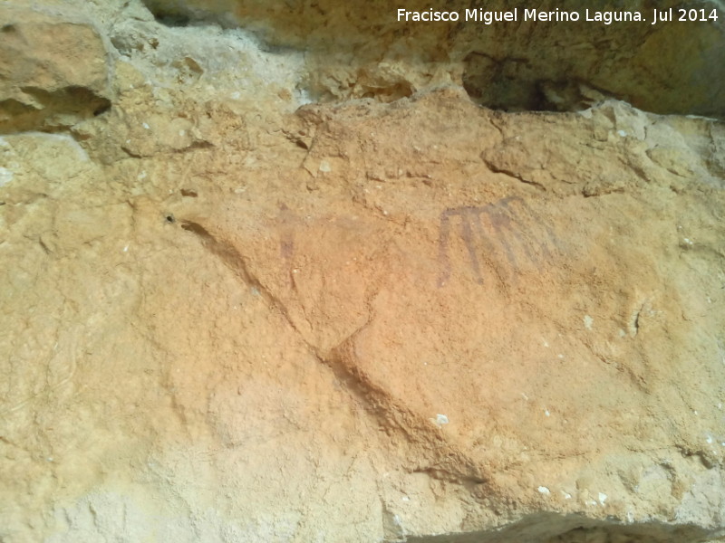 Pinturas rupestres del Abrigo de Vítor I - Pinturas rupestres del Abrigo de Vítor I. Parte derecha del panel