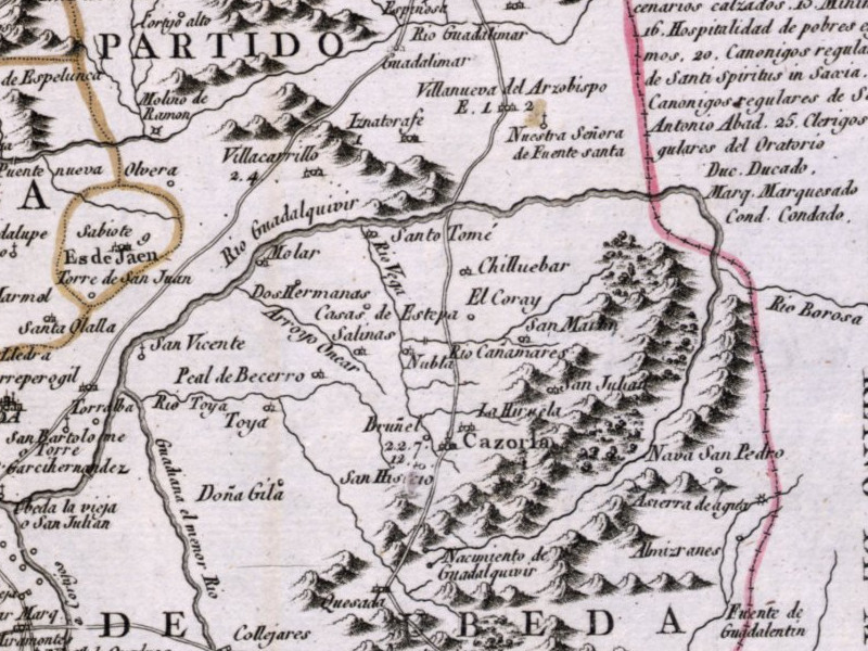 Salinas de Calder�n - Salinas de Calder�n. Mapa 1787