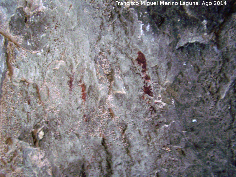 Pinturas rupestres del Abrigo I del Tío Serafín - Pinturas rupestres del Abrigo I del Tío Serafín. Barras del Grupo II