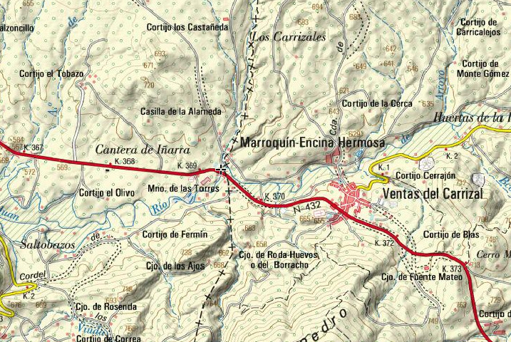 Puente del Río San Juan - Puente del Río San Juan. Mapa