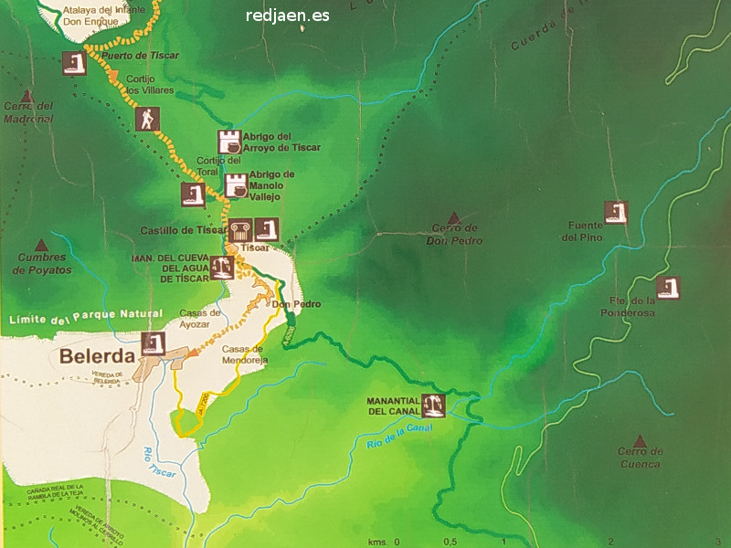 Pinturas rupestres del Abrigo de Manolo Vallejo - Pinturas rupestres del Abrigo de Manolo Vallejo. Mapa