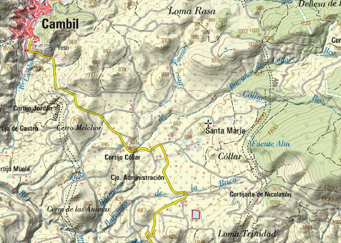 Cortijo Santa María - Cortijo Santa María. Mapa