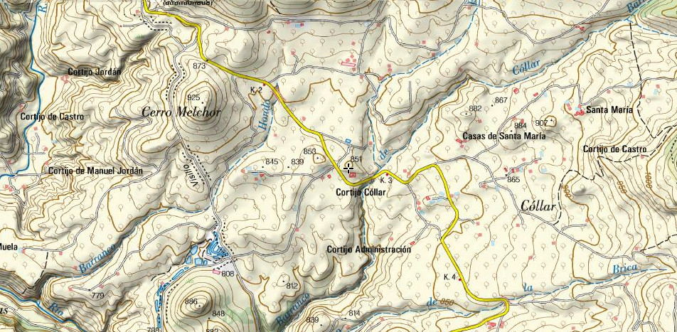 Cortijo Cóllar - Cortijo Cóllar. Mapa