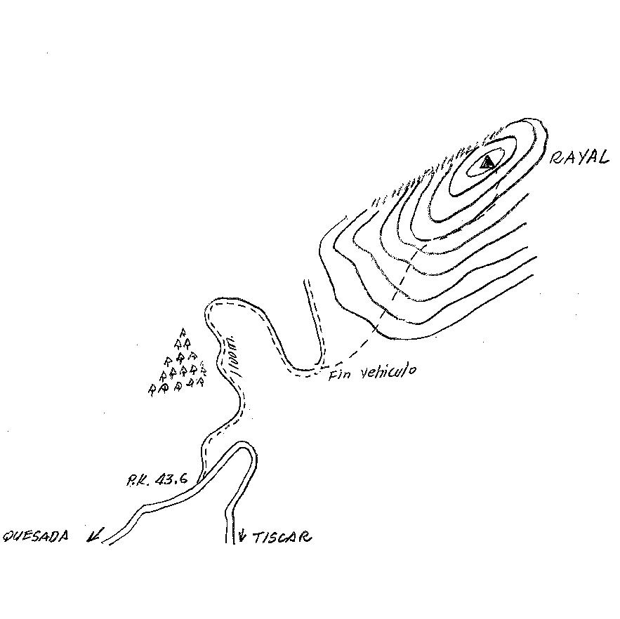 Vértice geodésico del Rayal - Vértice geodésico del Rayal. Ruta