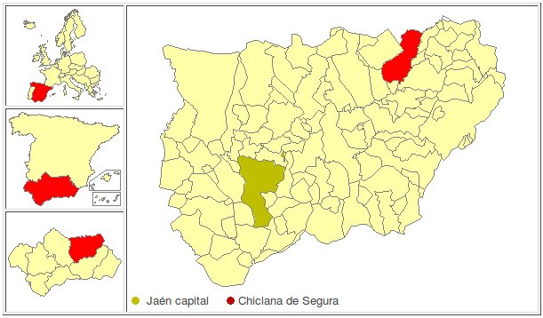 Chiclana de Segura - Chiclana de Segura. Localización