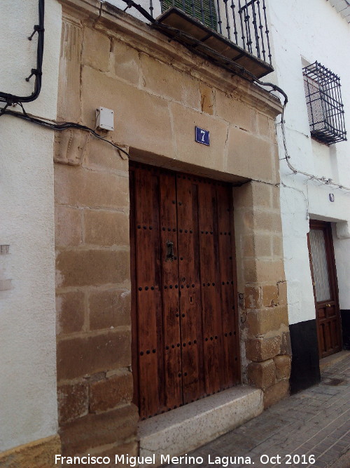 Casa de la Calle Horno de la Merced nº 7 - Casa de la Calle Horno de la Merced nº 7. Portada