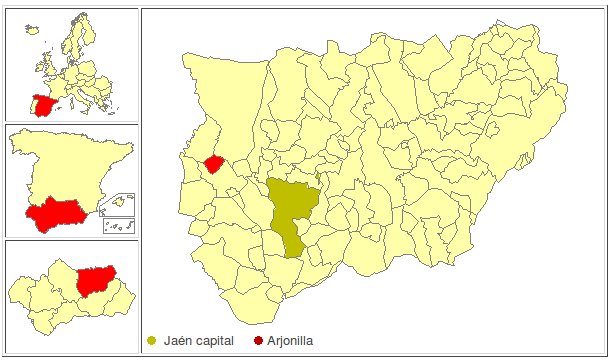 Arjonilla - Arjonilla. Localización