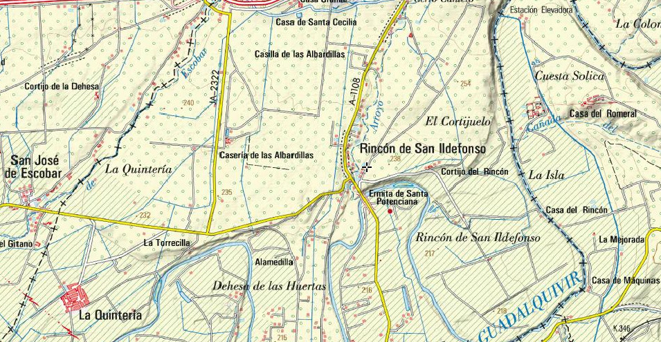 Aldea Rincón de San Ildefonso - Aldea Rincón de San Ildefonso. Mapa