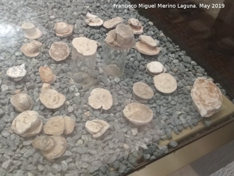 Minas romanas del Centenillo - Minas romanas del Centenillo. Precintos de plomo. Siglos I-II. Museo Arqueológico de Linares