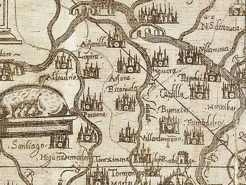 Historia de Villa del Río - Historia de Villa del Río. Mapa 1588