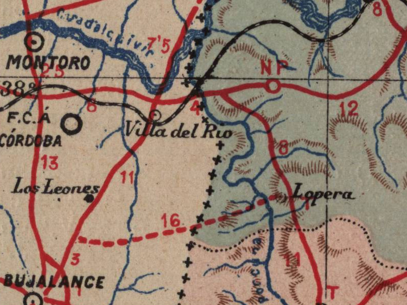 Historia de Villa del Río - Historia de Villa del Río. Mapa 1901