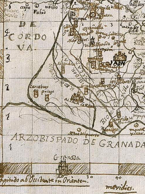 Historia de Higuera de Calatrava - Historia de Higuera de Calatrava. Mapa de 1641