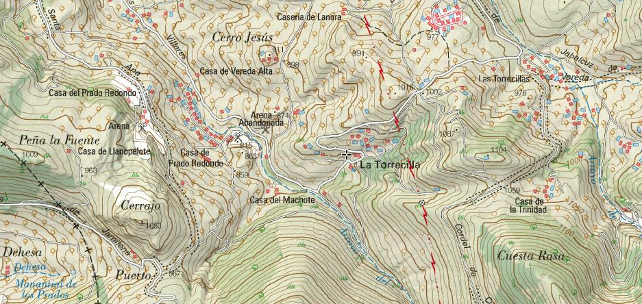 Casería de la Torrecilla - Casería de la Torrecilla. Mapa
