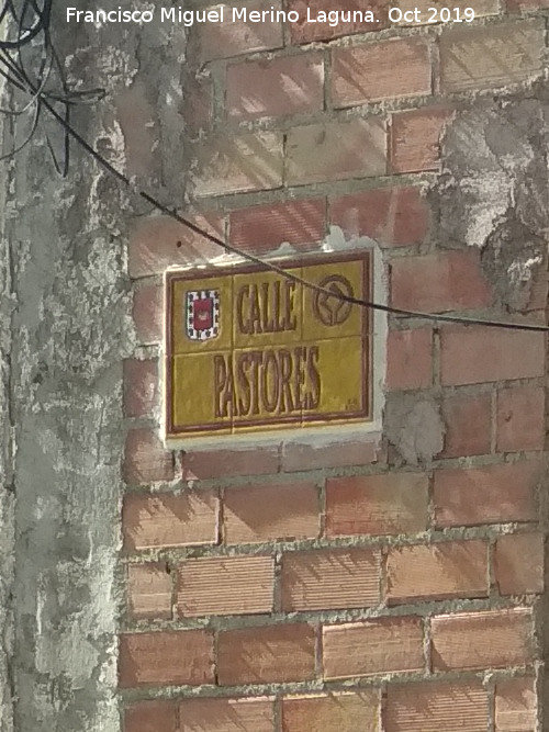 Calle Pastores - Calle Pastores. Placa