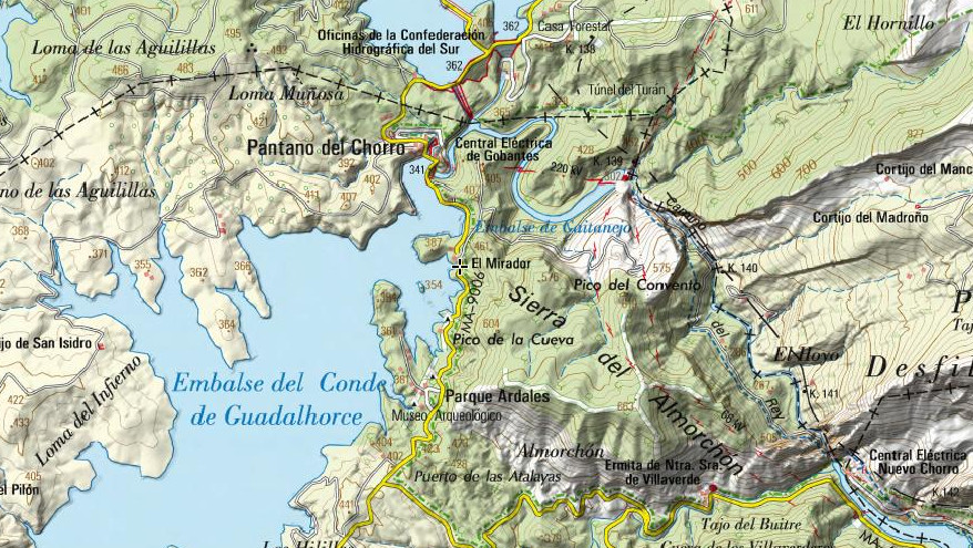 Túnel del Mirador - Túnel del Mirador. Mapa
