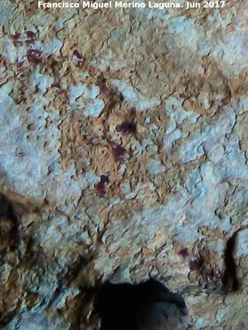 Pinturas rupestres del Abrigo de Peñas Rubias III - Pinturas rupestres del Abrigo de Peñas Rubias III. Puntos