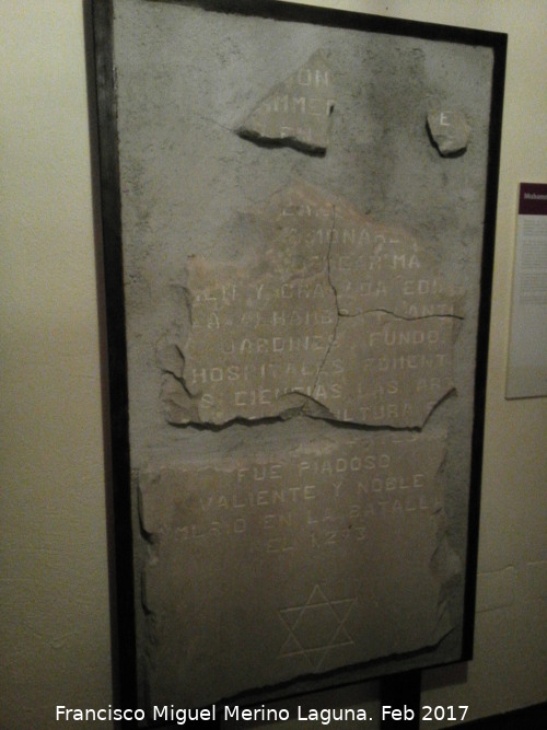 Museo Arqueológico Ciudad de Arjona - Museo Arqueológico Ciudad de Arjona. Placa de Al-Ahmar