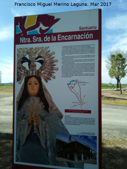 Santuario de Ntra Sra de la Encarnación - Santuario de Ntra Sra de la Encarnación. Cartel